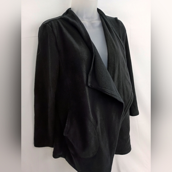 2/$30 Soft Stylish Black Draped CUDDL DUDS Cabincore Cardigan (#1,328)(C) - Picture 5 of 8